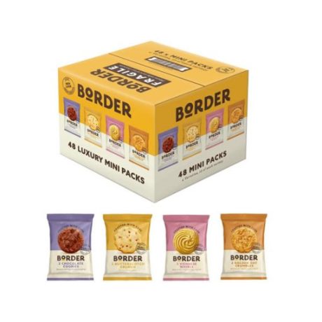 【2024 Flash Sales+ Free Shipping】Border Biscuits 48 Packs Mini Multipacks 4 Flavour Variety Gift Set