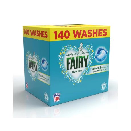 【Stock Clearance】Fairy Non Bio Pods, 140 Washes, Laundry Detergent, Washing Liquid Tablets/Capsules