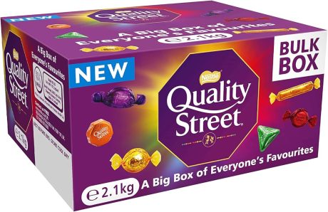 【Flash Sale】Quality Street -Assorted Chocolates Bulk Sharing Pack 2 KG | Chocolate Gift,Chocolates, Toffees And Fruit Cremes,Christmas Chocolate Gift,Bulk Christmas Chocolate,Chocolate Gift,Sharing Chocolate