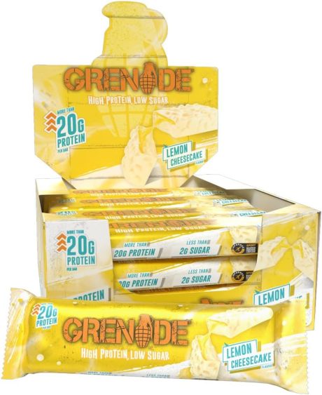 【Lucky Sale】Grenade High Protein, Low Sugar Bar - Lemon Cheesecake, 12 x 60 g