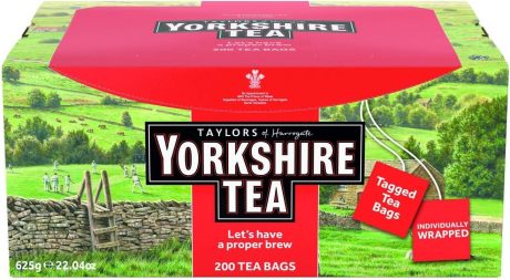 【Lucky Sale】Yorkshire Tea, 200 Individually Wrapped & Tagged Tea Bags
