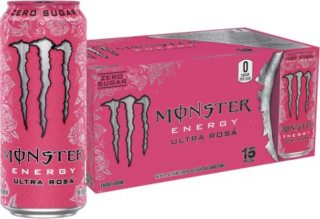 Clearance Sale – Monster Energy Ultra Rosa, Sugar Free Energy Drink, 16 Ounce (Pack of 15)