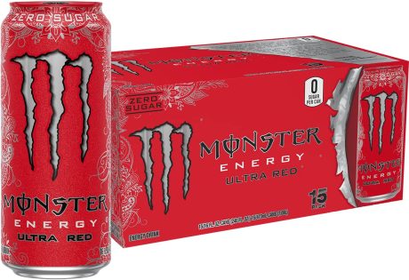 Clearance Sale – Monster Energy Ultra Red, Sugar Free Energy Drink, 16 Ounce (Pack of 15)