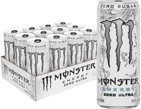 Clearance Sale – Monster Energy Zero Ultra, Sugar Free Energy Drink, 10.5 Ounce (Pack of 12)