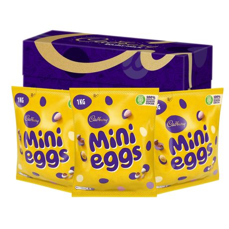 Cadbury Mini Eggs Chocolate Bag hamper gift ，3kg (Pack of 3)