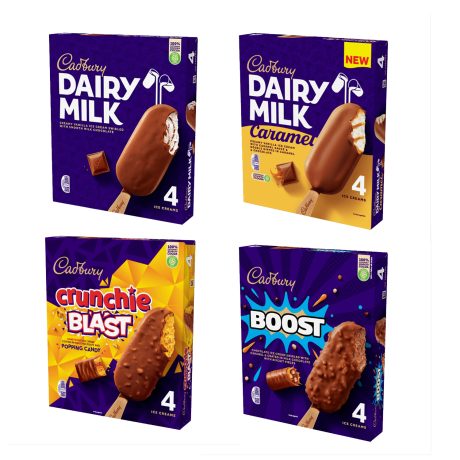 Cadbury Ice Cream 4 Flavours 16 Ice Cream Bars (4 Boxes)