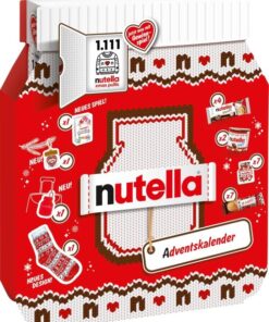 【FLASH SALE】a Chocolate Advent Calendar Alternative with 24 Festive Treats and Nutella Mini Gifts for Children and Adults