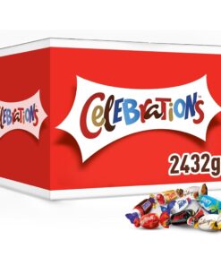 Celebrations Bulk Chocolate Box, 2.4kg, Assorted Chocolates Gift Box with Mini Christmas Chocolate Bars & Biscuits