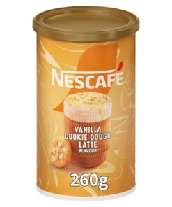 NESCAFÉ Latte Vanilla Cookie Dough Dessert Edition - Instant Coffee 260g Tub