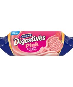 McVitie's Pink, Raspberry & Cream Flavour Digestives Biscuits, 232 g