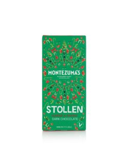 Montezuma's Christmas Stollen Bar - Dark Chocolate with Almond & Orange, 90g