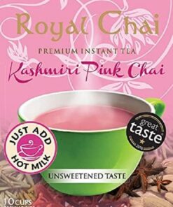 Royal Chai Kashmiri Pink Chai Unsweetened - 10 Single Serving Sachets