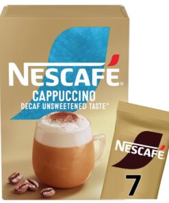 NESCAFÉ Cappuccino Decaf Instant Coffee 7 Sachets - 100% Responsibly Sourced