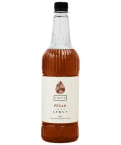 Simply Pecan Syrup, Vegan, Halal & Nut Free Flavoured Syrup for Coffee, Hot and Cold Drinks