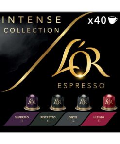 L'OR Espresso Intense Variety Box - 40 Recyclable Coffee Pods for Nespresso®* Compatible Machines
