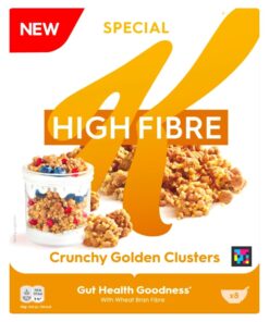 Kellogg's Special K High Fibre Crunchy Golden Clusters Cereal 360g