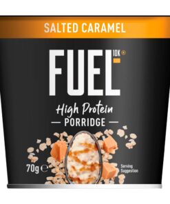 Fuel10k High Protein Salted Caramel Porridge Pot 70g - High-Protein Breakfast On-The-Go