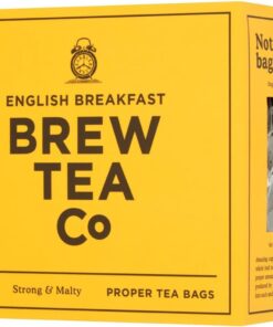 Brew Tea Co - English Breakfast Proper Tea Bags - Strong and Malty - 40 Tea Bags