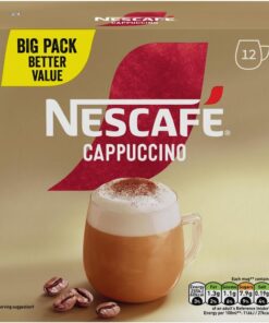 NESCAFÉ Gold Cappuccino Instant Coffee 12 x 15.5g Sachets - 100% Responsibly Sourced Coffee