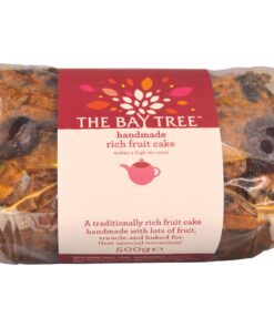 The Bay Tree Rich Fruit Cake 500g - Handmade Traditional Fruit Cake with Sultanas, Cherries & Treacle