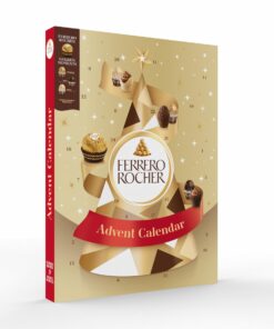 Ferrero Rocher Premium Chocolate Advent Calendar with 24 Treats for Christmas