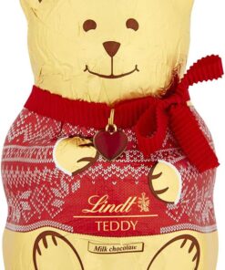 Lindt - Teddy with Christmas Jumper Hollow Chocolate Figure (200 g)