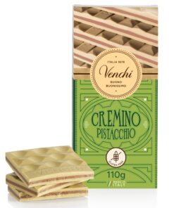 Venchi Cremino Bar Pistachio, Milk and White Chocolate with Pistachio Paste