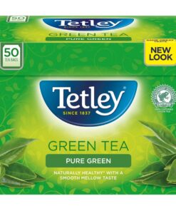 Tetley Pure Green Tea - 50 Bags, Naturally Smooth and Mellow Green Tea