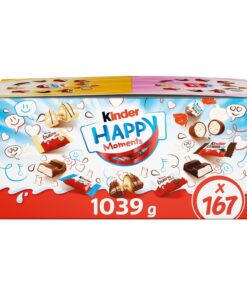Kinder Happy Moments Exclusive Chocolate Gift Box - 1kg Bulk Share Pack with Assorted Minis