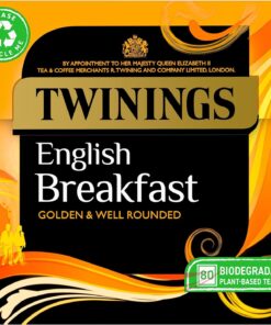 Twinings English Breakfast 80 Plant-Based Tea Bags 200g