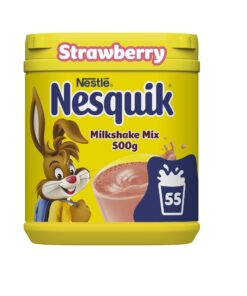 Nesquik - Strawberry Flavoured Milkshake Powder with Vitamin D, 500g Tub