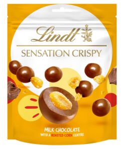 Lindt Crispy Corn Sensations - Milk Chocolate with Toasted Corn 140g Pouch