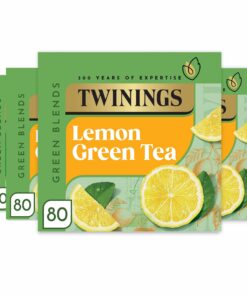 Twinings Green Tea with Lemon 320 Tea Bags (Multipack of 4 x 80 Bags)