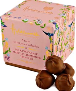 Holdsworth Chocolates Classics - Marc de Champagne Handmade Milk Chocolate Truffles 100g