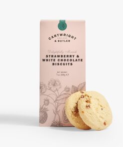 Cartwright & Butler - Strawberry & White Chocolate Biscuits in Carton