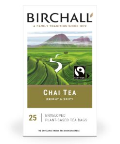 Birchall Sweet Spices Chai Tea Bags - Black Tea with Cinnamon, Cardamom & Ginger