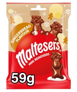 Maltesers Mini Reindeers Gingerbread Flavour Milk Chocolate Treats 59g