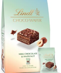 Lindt Choco Wafer Milk Chocolate & Hazelnut Box - 135g (9 Wafers)