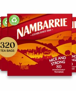 Twinings Nambarrie Strong Black Tea | Bold & Full of Flavour | 4 x 80 Tea Bags