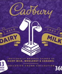 Cadbury Dairy Milk Exclusive Chunk Collection Tin with Wholenut & Caramel - 360g