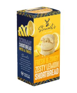 Stewart's Signature Range Lemon Curd Shortbread (160g) - Traditionally Made Scottish Treat