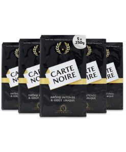 Carte Noire Classique - 100% Pure Arabica Medium Roast Ground Coffee, 250g (Pack of 5)