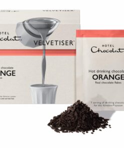 Hotel Chocolat Orange Hot Chocolate Sachets - 10 Pack, 65% Supermilk Chocolate with Blood Orange