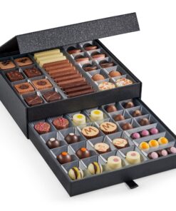 Hotel Chocolat Classic Cabinet 600g - Assorted Milk, Dark & White Chocolates
