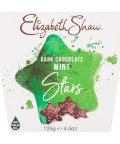 Elizabeth Shaw Dark Chocolate Mint Stars 125g - Dark Chocolate with Peppermint Flavour