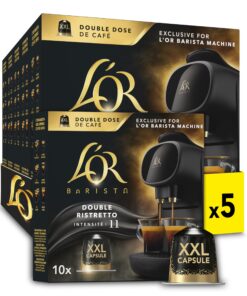L'OR BARISTA Double Ristretto XXL Aluminium Medium Roast Coffee Capsules (50 Capsules)