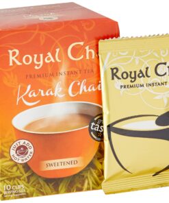 Royal Chai Premium Instant Karak Chai (Sweetened) - 10 Count Box