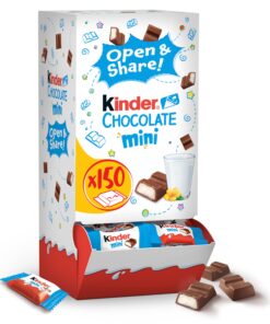 Kinder - Mini Chocolate Bars Dispenser Box, 150 Pieces