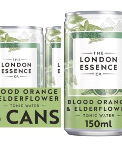 The London Essence Co. Blood Orange & Elderflower Tonic, 250439, Premium Cocktail Mixer