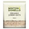 Mintons Good Food Organic Jumbo Oats 1Kg - Home Compostable Packaging
